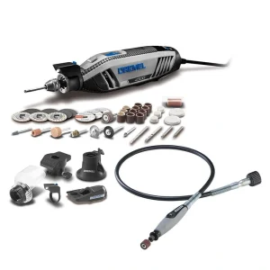 Dremel 4300 Series 1.8 Amp Variable Speed Corded Rotary Tool Kit with Flex Shaft Rotary Tool Attachment