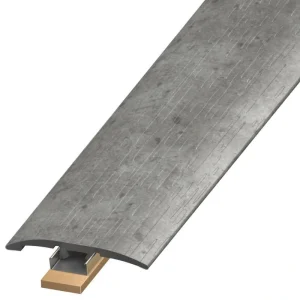 DuraDecor Classy Chic Gala Grey 0.25 in. T x 2 in. W x 94 in. L 3-in-1 Transition Molding