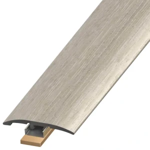 DuraDecor Classy Chic Graceful Graphite 0.25 in. T x 2 in. W x 94 in. L 3-in-1 Transition Molding