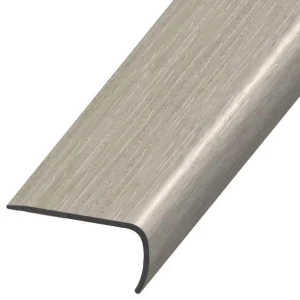 DuraDecor Classy Chic Graceful Graphite 1 in. T x 2 in. W x 94 in. L Stair Nose Molding