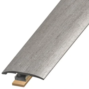 DuraDecor Classy Chic Metro Grey 0.25 in. T x 2 in. W x 94 in. L 3-in-1 Transition Molding