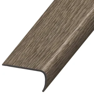 DuraDecor Liz Marie’s Modern Maven Greige Retreat 1 in. T x 2 in. W x 94 in. L Stair Nose Molding