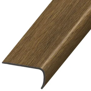 DuraDecor Liz Marie’s Modern Maven Guesthouse Brown 1 in. T x 2 in. W x 94 in. L Stair Nose Molding