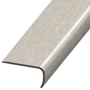 DuraDecor Liz Marie’s Modern Maven Pebble Beach 1 in. T x 2 in. W x 94 in. L Stair Nose Molding