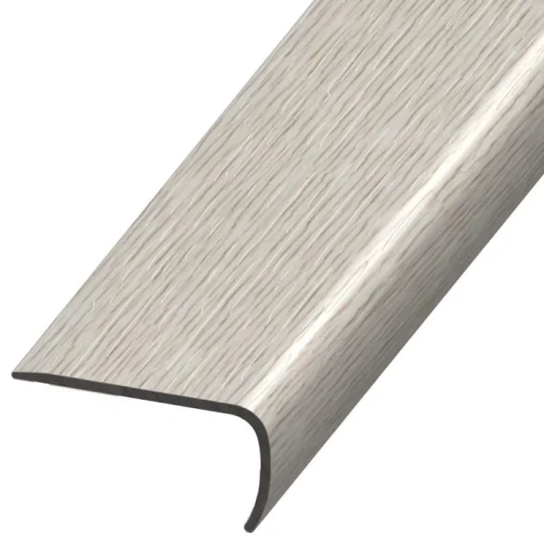 DuraDecor Liz Marie’s Modern Maven Pebble Beach 1 in. T x 2 in. W x 94 in. L Stair Nose Molding