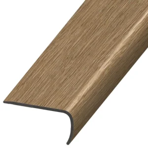 DuraDecor Liz Marie’s Modern Maven Sandbar Blonde 1 in. T x 2 in. W x 94 in. L Stair Nose Molding