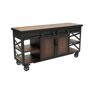 DuraMax Building Products Farmhouse/Rustic Gray Tv Cabinet (Accommodates TVs up to 50-in)