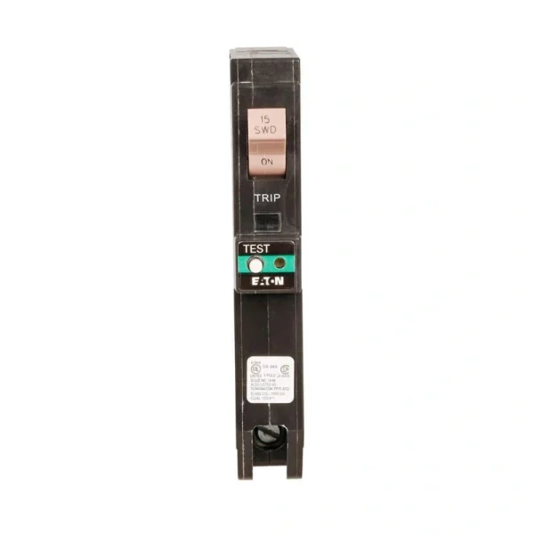 Eaton 15 Amp 120-Volt/240-Volt Single Pole AFCI Plug-On Neutral Circuit Breaker