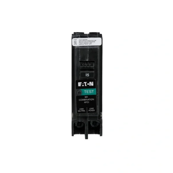 Eaton 15 Amp 120-Volt, Single-Pole AFCI Circuit Breaker Type BR Pigtail Neutral