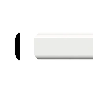 Ekena Millwork 1-1/4 in. x 1/4 in. x 96 in. Parting Bead, PVC (12-Pack)