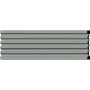 Ekena Millwork 1-1/8 in. x 12-5/8 in. x 78-3/4 in. Primed Polyurethane Fluted Casing
