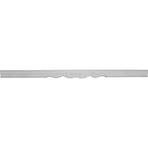 Ekena Millwork 1-3/8 in. x 94-1/2 in. x 5-1/4 in. Polyurethane Bradford Flower Casing Facia