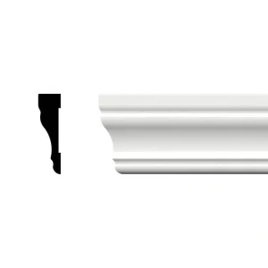 Ekena Millwork 2-1/4 in. x 5/8 in. x 84 in. Colonial Casing Moulding, PVC