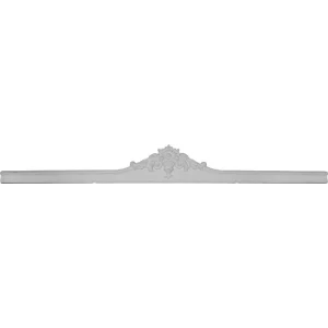Ekena Millwork 2-1/4 in. x 94-1/2 in. x 11-1/8 in. Polyurethane Edwards Flower Casing Facia