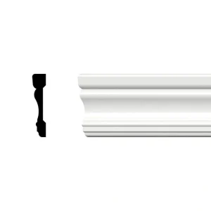 Ekena Millwork 2-3/4 in. x 5/8 in. x 96 in. West Coast Casing Moulding, PVC (12-Pack)
