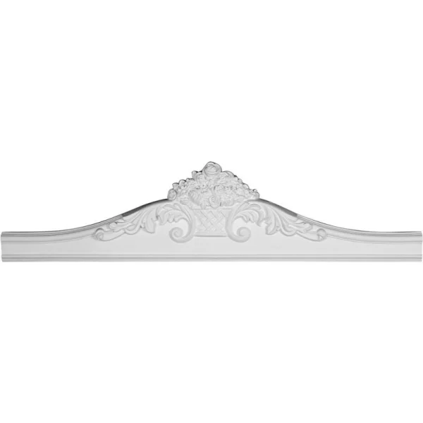 Ekena Millwork 2-3/8 in. x 49-7/8 in. x 11-3/4 in. Polyurethane Lunel Fascia Casing