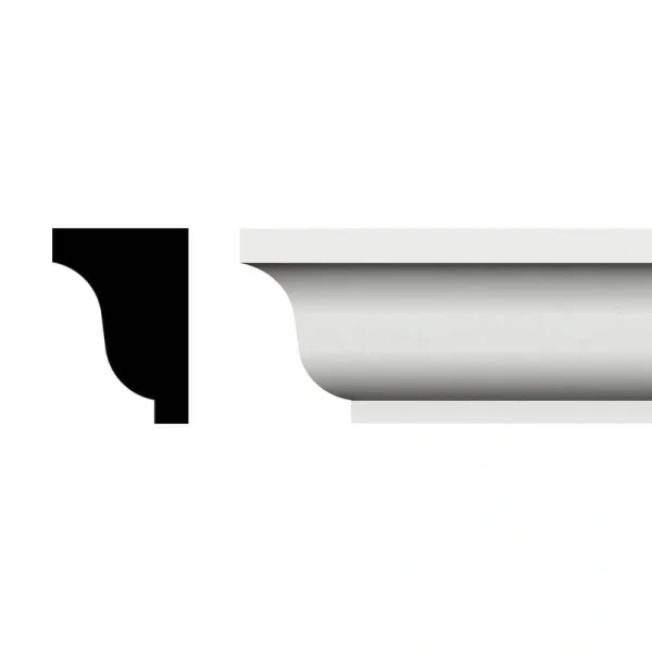 Ekena Millwork 2-7/8 in. x 2 in.P x 96 in. Moulding, PVC (6-Pack)