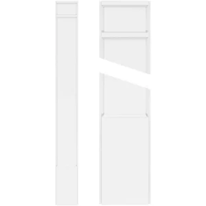 Ekena Millwork 2 in. D x 8 in. W x 96 in. L Primed Polyurethane Pilaster 1- Pack T726945360