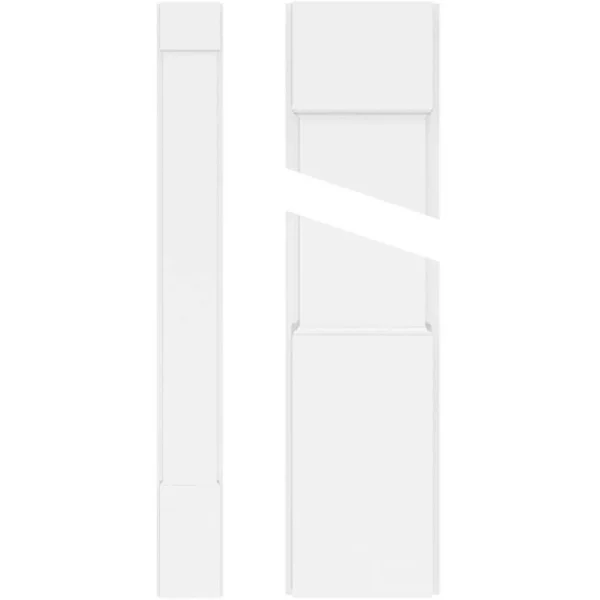 Ekena Millwork 2 in. D x 9 in. W x 102 in. L Primed Polyurethane Pilaster 1- Pack T726945357