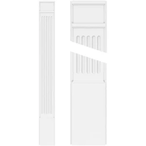 Ekena Millwork 2 in. D x 9 in. W x 120 in. L Primed Polyurethane Pilaster 1-Pack
