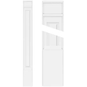 Ekena Millwork 2 in. D x 9 in. W x 48 in. L Primed Polyurethane Pilaster 1- Pack T726948104