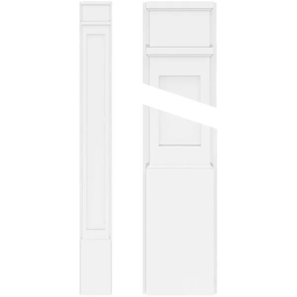 Ekena Millwork 2 in. D x 9 in. W x 72 in. L Primed Polyurethane Pilaster 1- Pack T726948196