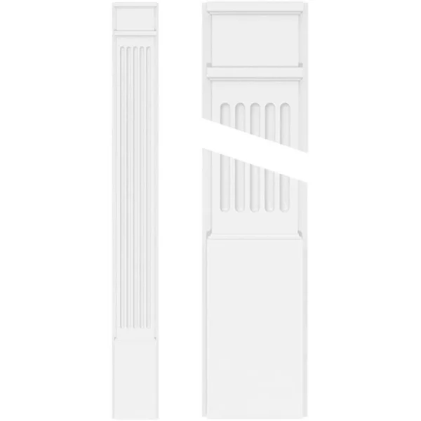 Ekena Millwork 2 in. D x 9 in. W x 72 in. L Primed Polyurethane Pilaster 1- Pack T726948225