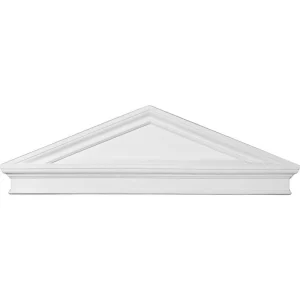 Ekena Millwork 43-7/8 in. x 2-3/8 in. x 14-1/8 in. Combination Peaked Cap Pediment