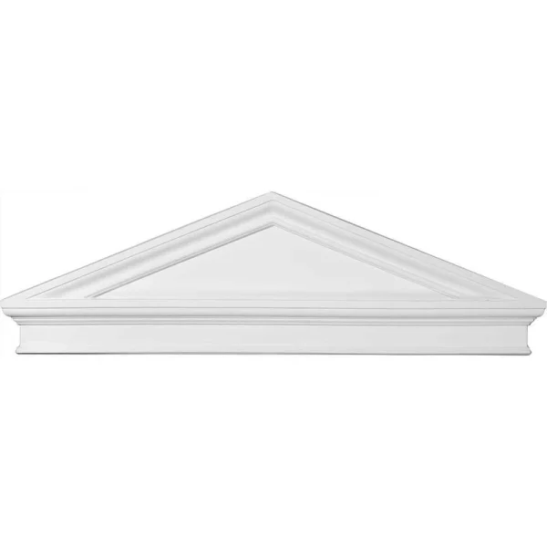 Ekena Millwork 43-7/8 in. x 2-3/8 in. x 14-1/8 in. Combination Peaked Cap Pediment