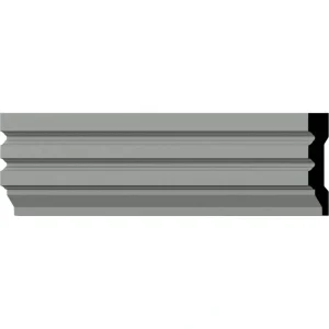 Ekena Millwork 5/8 in. x 3-1/8 in. x 94-1/2 in. Polyurethane Hillsborough Window and Door Casing Moulding