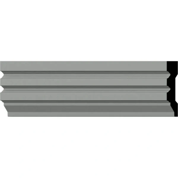 Ekena Millwork 5/8 in. x 3-1/8 in. x 94-1/2 in. Polyurethane Hillsborough Window and Door Casing Moulding