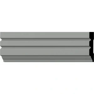 Ekena Millwork 5/8 in. x 4 in. x 94-1/2 in. Polyurethane Fluted Panel Window and Door Casing Moulding
