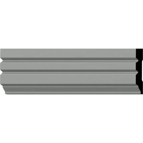 Ekena Millwork 5/8 in. x 4 in. x 94-1/2 in. Polyurethane Fluted Panel Window and Door Casing Moulding