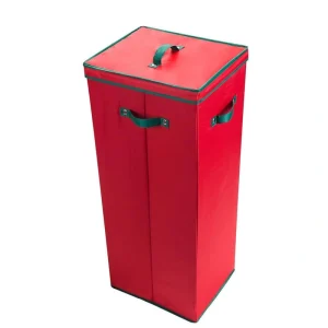 Elf Stor 30 in. Vertical Wrapping Paper Storage Box with Lid