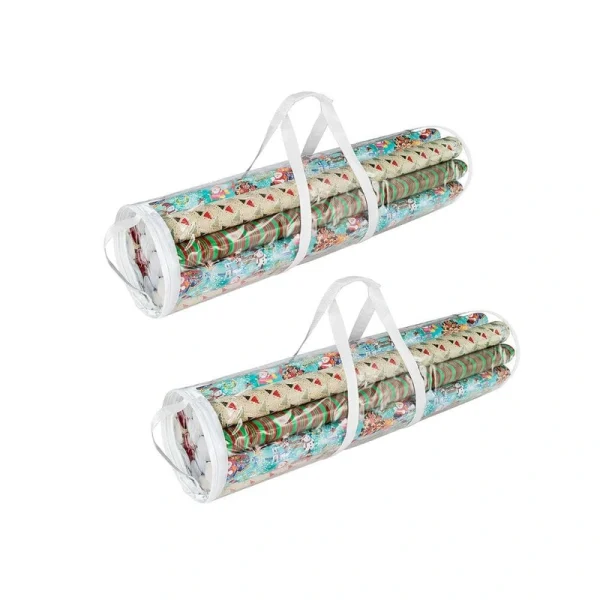 Elf Stor Wrapping Paper Gift Wrap Storage Bag for 31 in. Rolls (2-Pack)