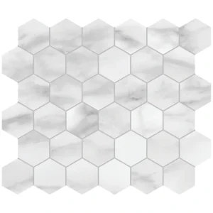 Ellis + Fisher Sereno Statuario 12 x 12 Polished Porcelain Mosaic Tile T726943333