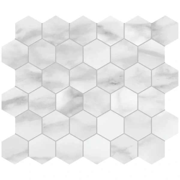 Ellis + Fisher Sereno Statuario 12 x 12 Polished Porcelain Mosaic Tile T726943333