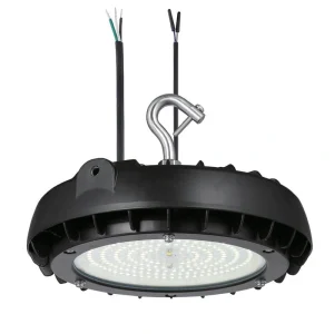 EnviroLite 9 in. Round Integrated LED Black High Bay Light, 5000K