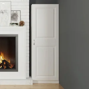 Estate 23.75-in W x 70.375-in H Wood Composite White Wall-mount Utility Storage Cabinet