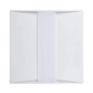 Euri Lighting 2 ft. x 2 ft. 128-Watt Equivalent Integrated LED White Troffer 3CCT Selectable (2-Pack)