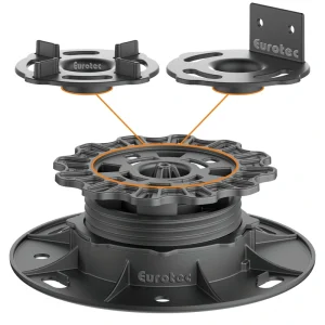 Eurotec 1-1/8-in Black Plastic Post Base Support (10-Pack) T726915444
