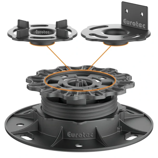 Eurotec 1-1/8-in Black Plastic Post Base Support (10-Pack) T726915444