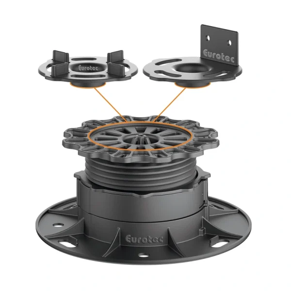 Eurotec 1-1/8-in Black Plastic Post Base Support (10-Pack) T726915454