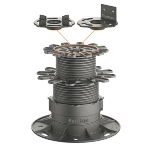 Eurotec 1-1/8-in Black Plastic Post Base Support (10-Pack) T726915530