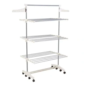 Everyday Home Rolling Stainless Steel Drying Rack