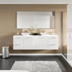 Eviva Luxy 72 in. W x 20 in. D x 23 in. H Floating Bath Vanity in White with White Tempered Glass Top