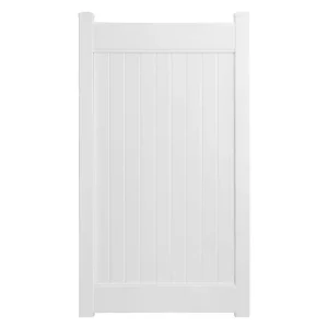 Fairfax 3.5 ft. x 6 ft. White Vinyl Privacy Fence Gate