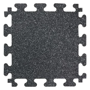 FANMATS 12-in W x 12-in L x 0.25-in T Interlocking Rubber Gym Floor Tile (12-sq ft) (12-Pack)