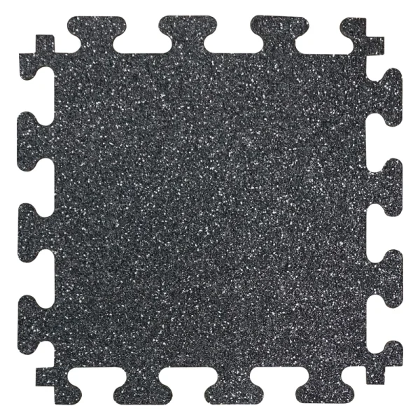 FANMATS 12-in W x 12-in L x 0.25-in T Interlocking Rubber Gym Floor Tile (12-sq ft) (12-Pack)