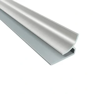Fasade 18″ PVC Brushed Nickel Backsplash Inside Corner Trim